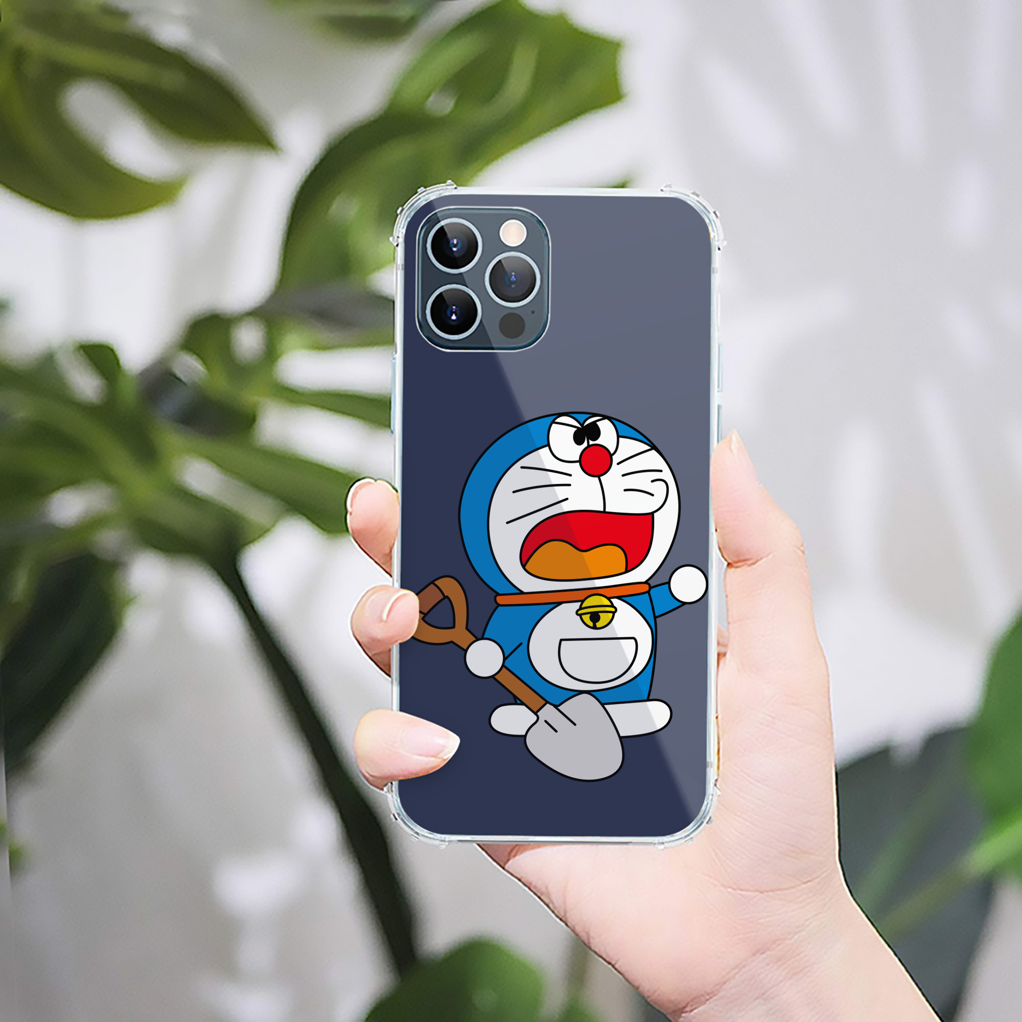 （画像用） ドラえもん Doraemon 【iPhone 12シリーズ対応】透明スマホケース（クリアソフトケース）
